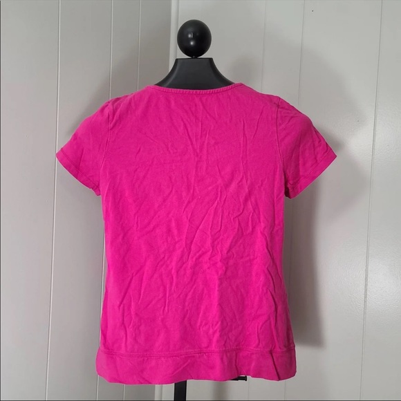Christopher & Banks Womens Pink Vneck Shirt Size Medium - Picture 3 of 4